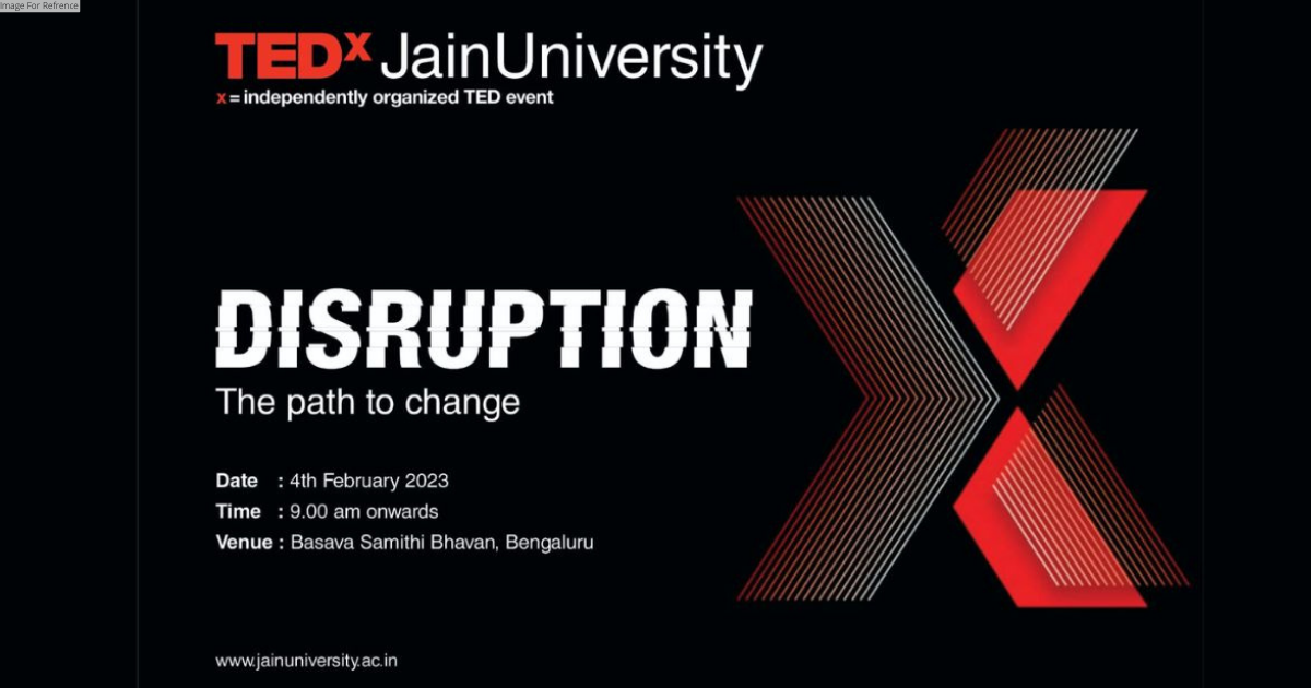 Jain (Deemed-to-be University) to organise TEDx JainUniversity on 4th February, 2023